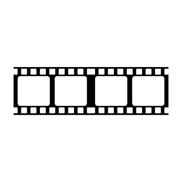 Cinta Película Cámara Vídeo Plantilla Vector Carrete Diseño Logotipo Ilustración — Vector de stock