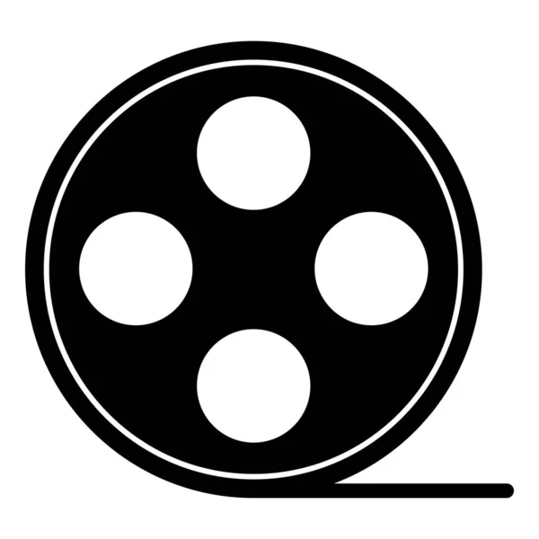 Modèle Vectoriel Bobine Film Caméra Vidéo Illustration Logo Design — Image vectorielle