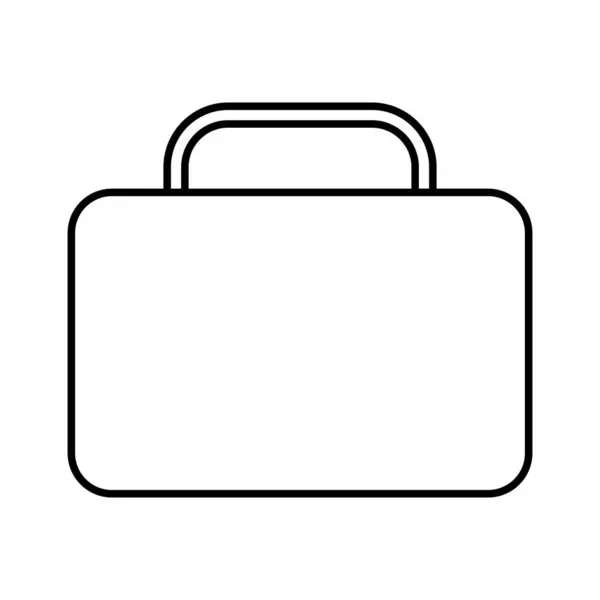 Koffer Pictogram Vector Template Illustratie Logo Ontwerp — Stockvector