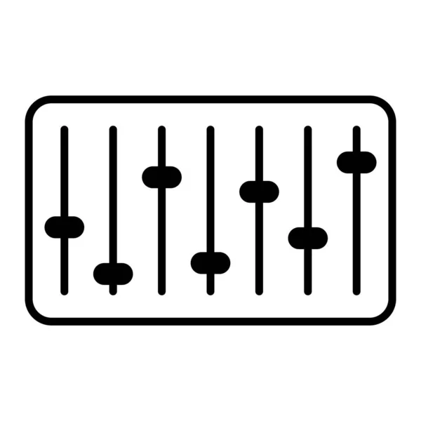 Equalizer Pictogram Vector Template Illustratie Logo Ontwerp — Stockvector