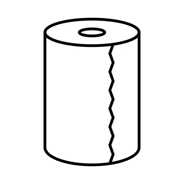 Tuvalet Kağıdı Simgesi Vektör Şablonu Illüstrasyon Logo Tasarımı — Stok Vektör