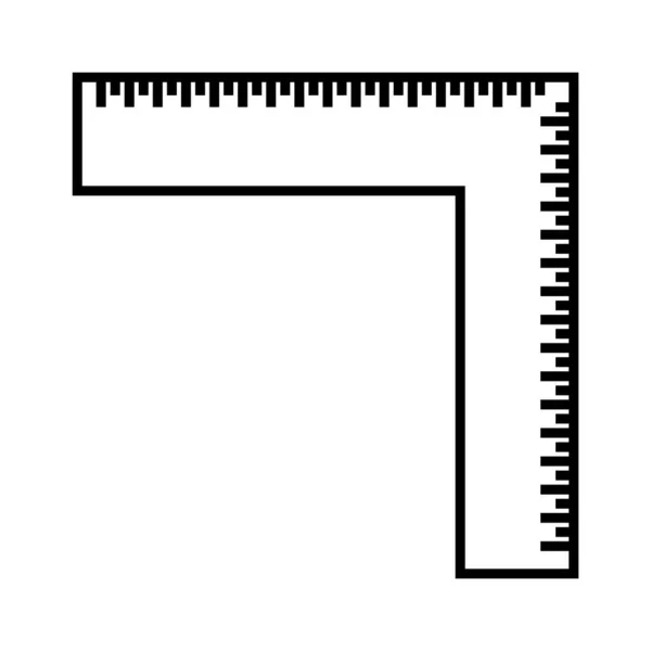 Χάρακα Εικονίδιο Διάνυσμα Πρότυπο Εικονογράφηση Λογότυπο Σχεδιασμό — Διανυσματικό Αρχείο