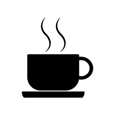 içilen cam simge vektör şablonu illüstrasyon logo tasarımı