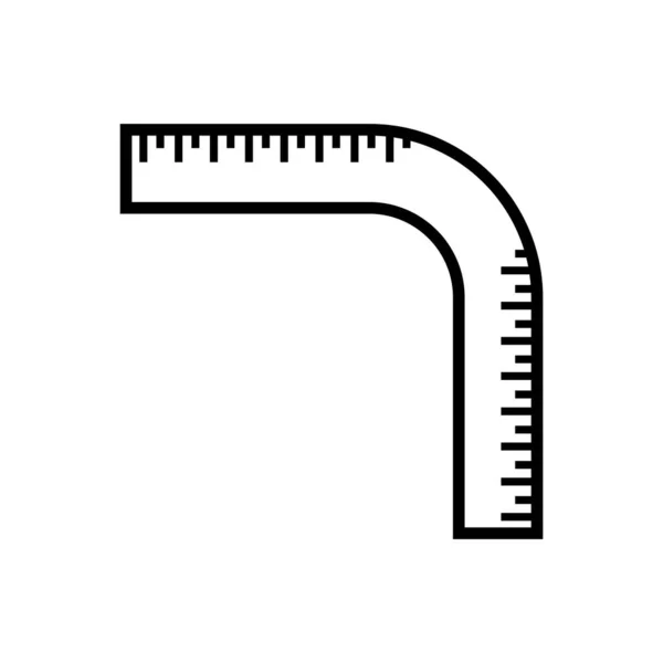 Значок Лінійки Векторний Шаблон Ілюстрація Логотип Дизайн — стоковий вектор