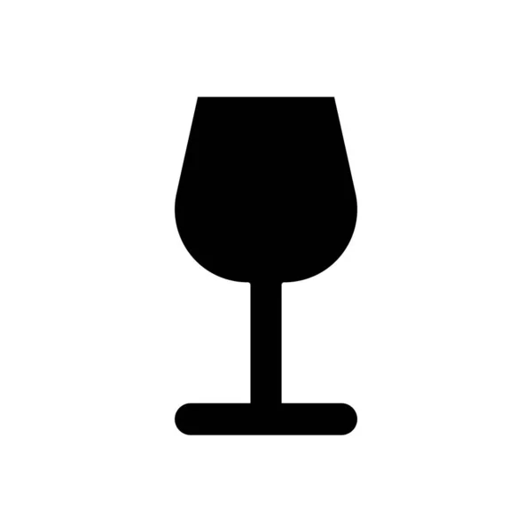 Дизайн Логотипа Векторного Шаблона Иконки Питьевого Стекла — стоковый вектор
