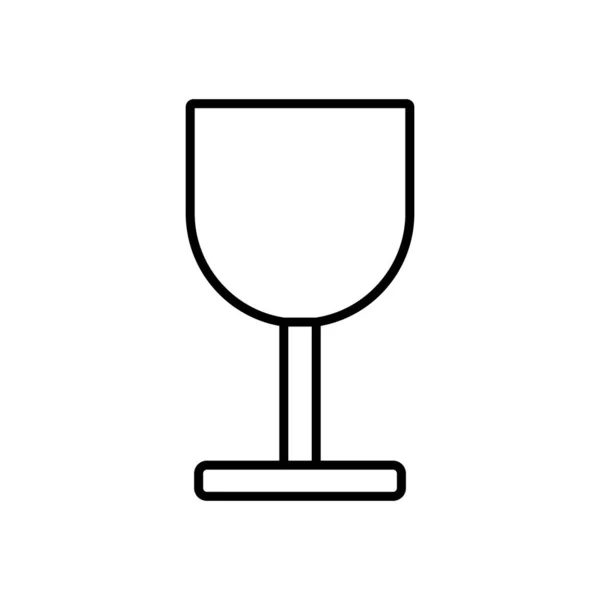 Verre Boire Icône Vectoriel Modèle Illustration Logo Conception — Image vectorielle