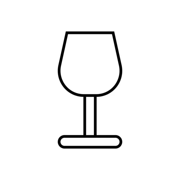 Dricka Glas Ikon Vektor Mall Illustration Logotyp Design — Stock vektor