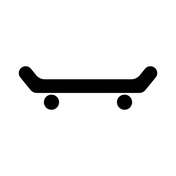 Skateboard Icon Vector Template Illustration Logo Design — Stock Vector