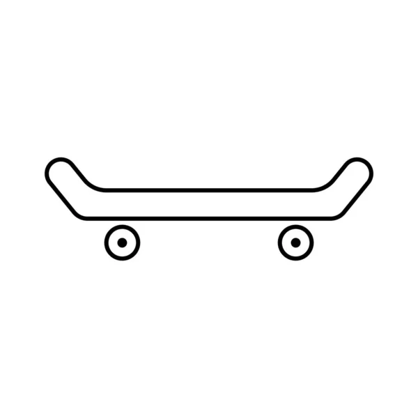 Скейтборд Значок Векторний Шаблон Ілюстрація Логотип Дизайн — стоковий вектор