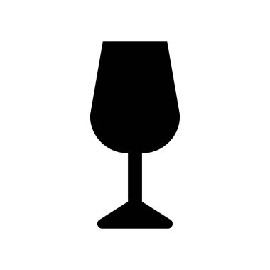 içilen cam simge vektör şablonu illüstrasyon logo tasarımı