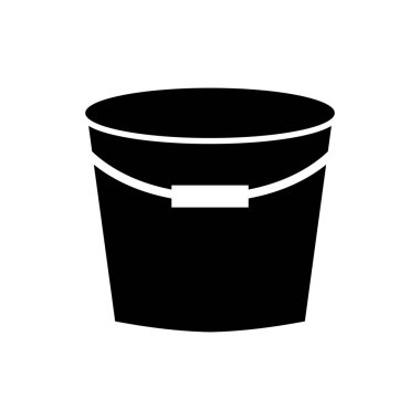 kova simgesi vektör şablonu illüstrasyon logo tasarımı