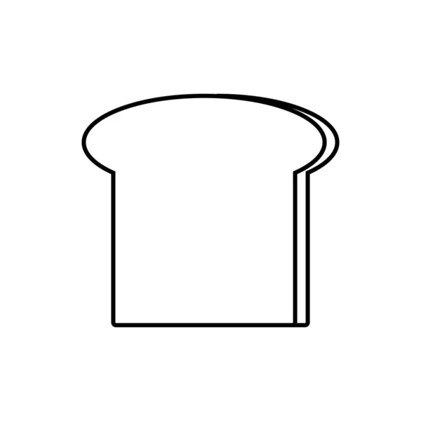 Ícone Pão Modelo Vetorial Ilustração Logotipo Design — Vetor de Stock