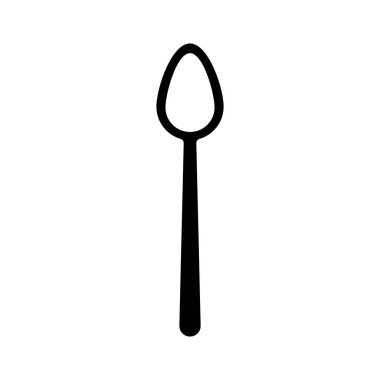 kaşık simgesi vektör şablonu illüstrasyon logo tasarımı