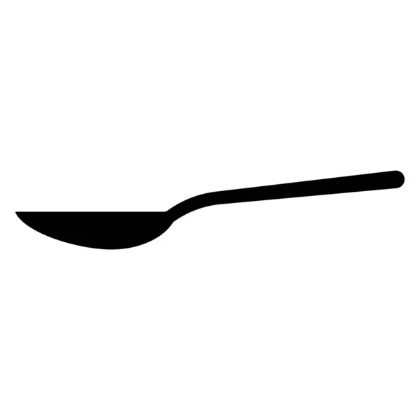 Cucchiaio Icona Vettoriale Modello Illustrazione Logo Design — Vettoriale Stock
