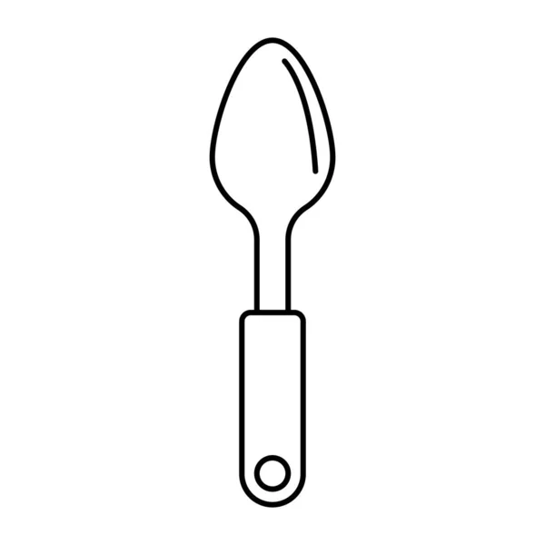 Kaşık Simgesi Vektör Şablonu Illüstrasyon Logo Tasarımı — Stok Vektör