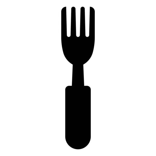 Fork Icon Vector Șablon Ilustrare Logo Design — Vector de stoc