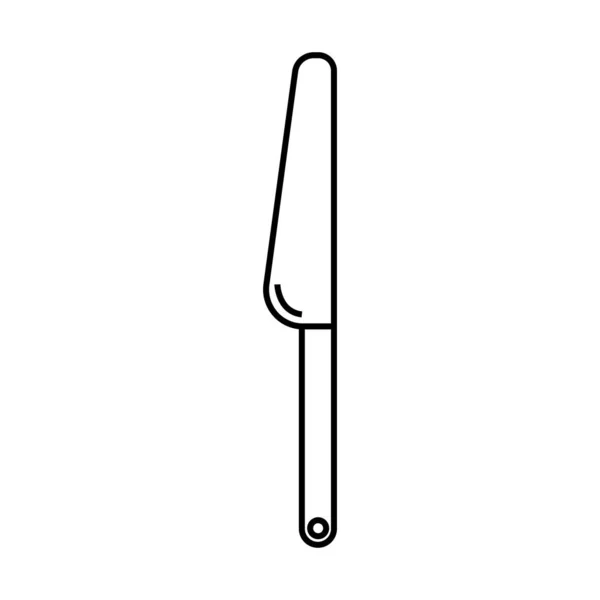 Çatal Bıçak Ikonu Vektör Şablonu Çizim Logosu Tasarımı — Stok Vektör