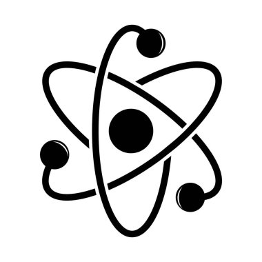 atom simgesi vektör şablonu illüstrasyon logo tasarımı