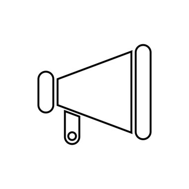 Hoparlör simgesi vektör şablonu çizim logosu tasarımı