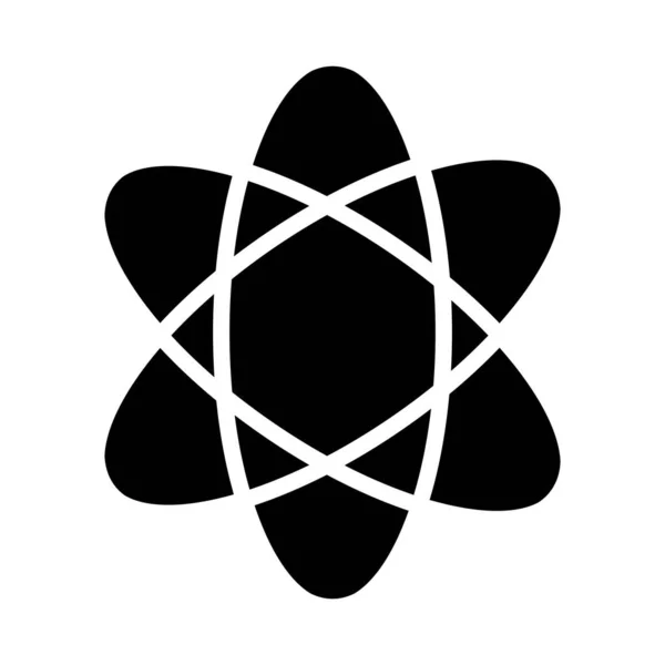 Icono Átomo Vector Plantilla Ilustración Logo Diseño — Vector de stock