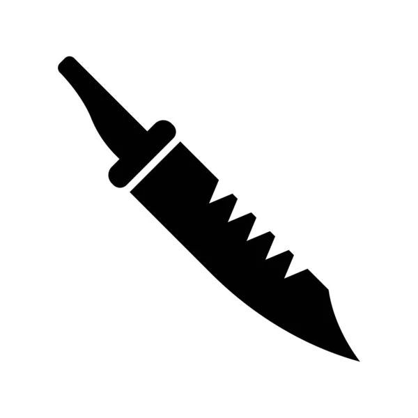 Bıçak Simgesi Vektör Şablonu Illüstrasyon Logo Tasarımı — Stok Vektör