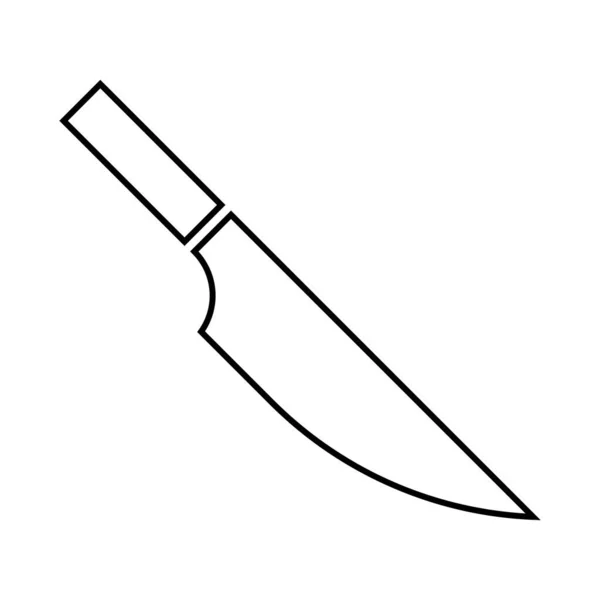 Значок Ножа Векторний Шаблон Ілюстрація Логотип Дизайн — стоковий вектор