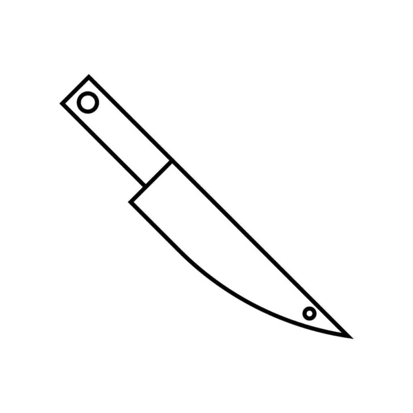 Couteau Icône Vecteur Modèle Illustration Logo Design — Image vectorielle
