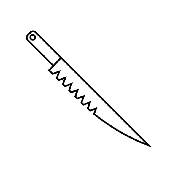 Bıçak Simgesi Vektör Şablonu Illüstrasyon Logo Tasarımı — Stok Vektör
