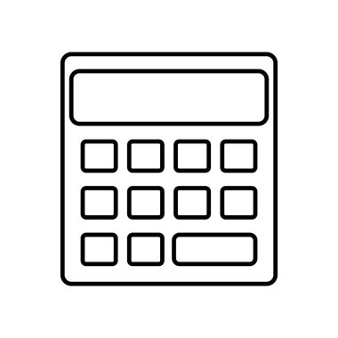 hesap makinesi simgesi vektör şablon logo tasarımı