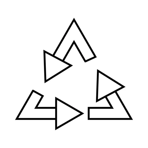 Переработка Векторных Шаблонов Иконок Дизайн Логотипа — стоковый вектор