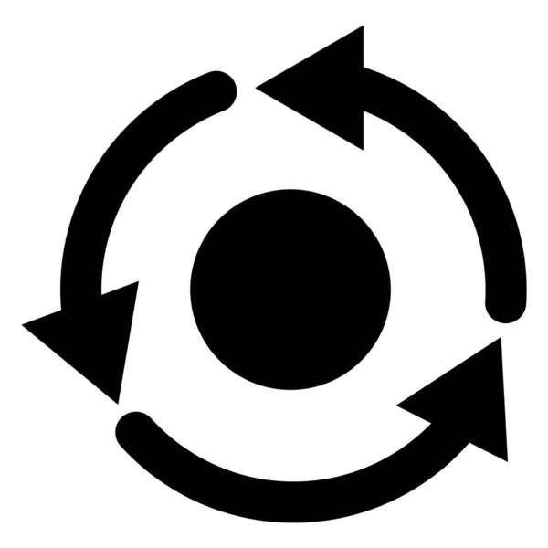 Reciclar Icono Vector Plantilla Ilustración Logo Diseño — Archivo Imágenes Vectoriales