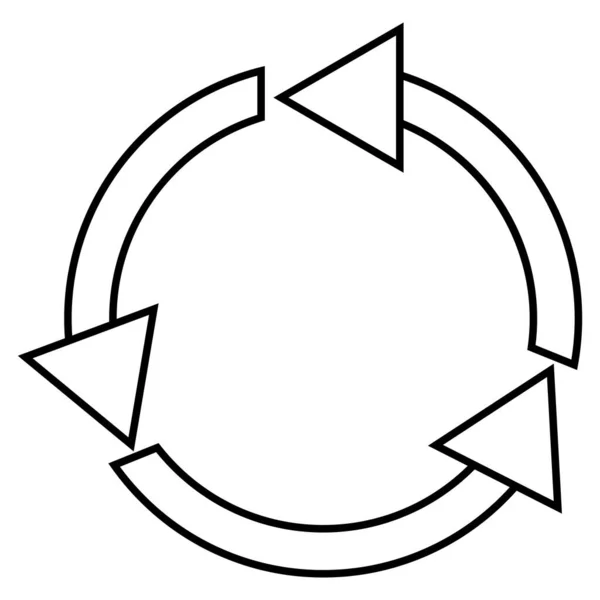 Reciclar Icono Vector Plantilla Ilustración Logo Diseño — Archivo Imágenes Vectoriales