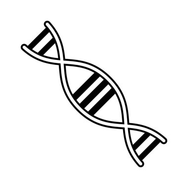 DNA simgesi vektör şablonu çizim logosu tasarımı