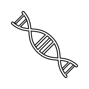 DNA simgesi vektör şablonu çizim logosu tasarımı