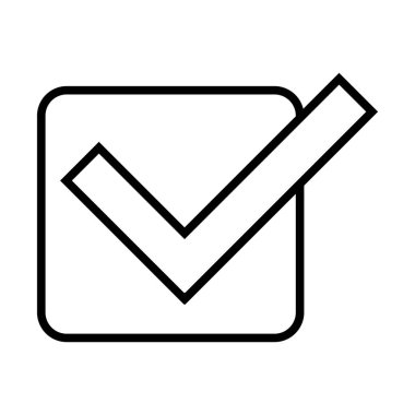 tik simgesi vektör şablonu illüstrasyon logo tasarımı