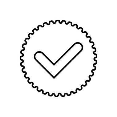 tik simgesi vektör şablonu illüstrasyon logo tasarımı