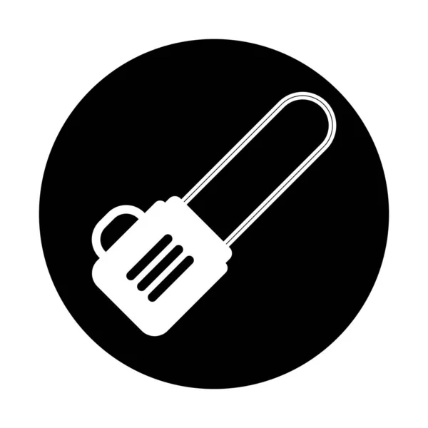 Elektrikli Testere Simgesi Vektör Şablonu Çizim Logosu Tasarımı — Stok Vektör