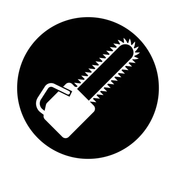 Chainsaw Icon Vector Template Illustration Logo Design — 스톡 벡터
