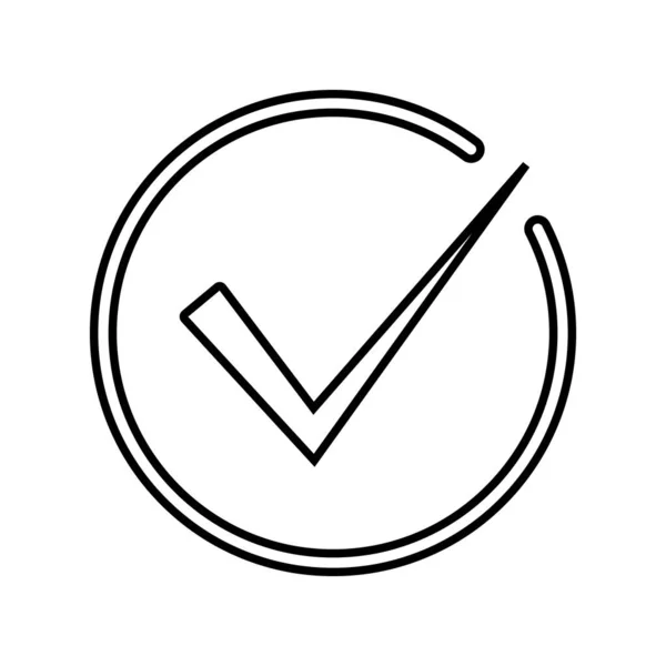 Tick Icon Vector Template Illustration Logo Design — 스톡 벡터