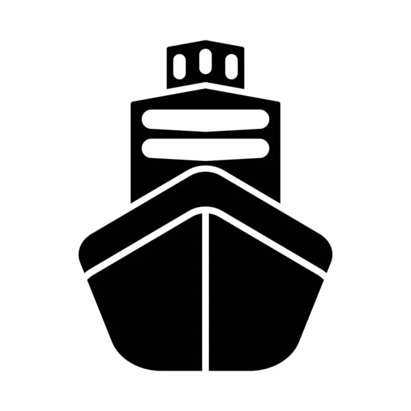 Barco Ícone Vetor Modelo Ilustração Logotipo Design — Vetor de Stock