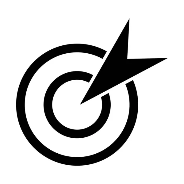 Hedef Simge Vektör Şablonu Çizim Logosu Tasarımı — Stok Vektör