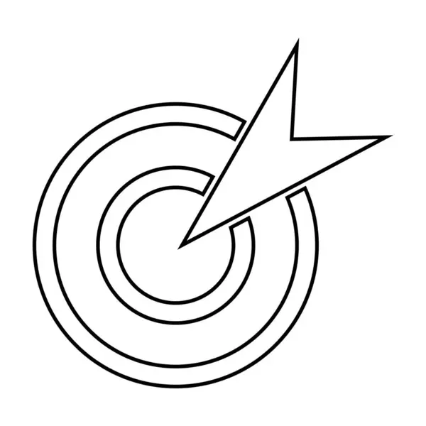 Icono Destino Vector Plantilla Ilustración Logo Diseño — Archivo Imágenes Vectoriales