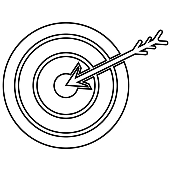 Mål Ikon Vektor Mall Illustration Logotyp Design — Stock vektor