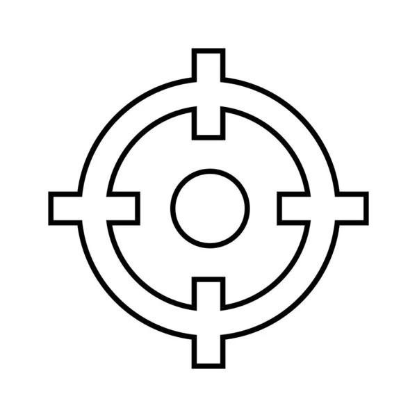 Bersaglio Icona Vettoriale Modello Illustrazione Logo Design — Vettoriale Stock
