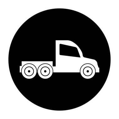 kamyon simgesi vektör şablonu illüstrasyon logo tasarımı