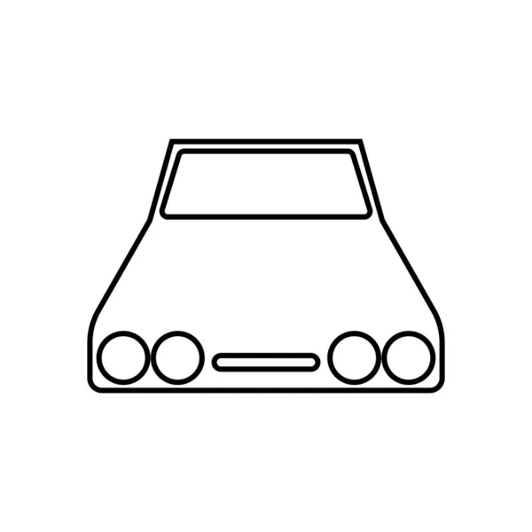 Icona Dell Automobile Modello Vettoriale Illustrazione Logo Design — Vettoriale Stock