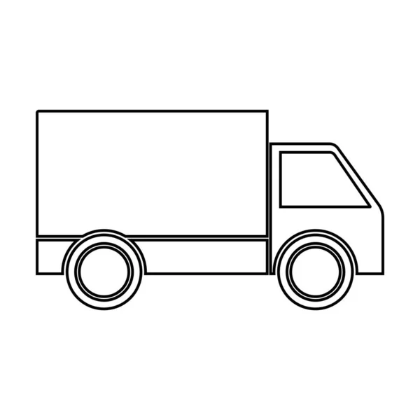 Φορτηγό Εικονίδιο Διάνυσμα Πρότυπο Εικονογράφηση Λογότυπο Σχεδιασμό — Διανυσματικό Αρχείο