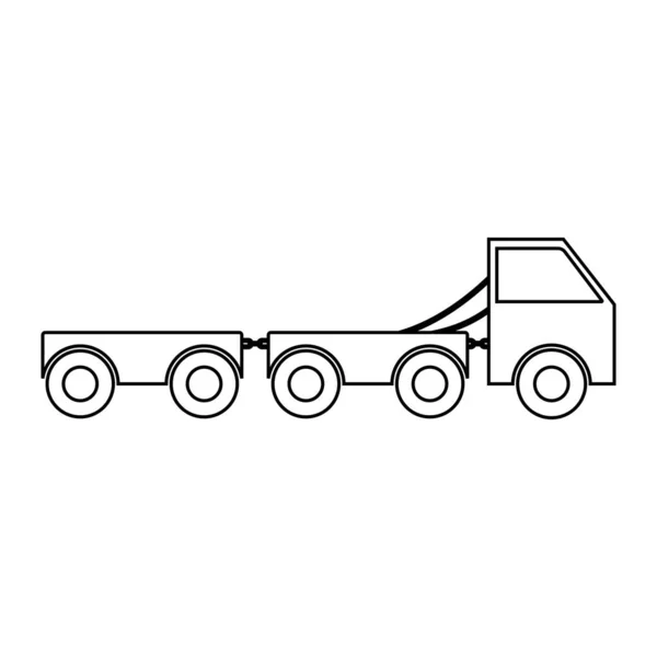 Truck Pictogram Vector Template Illustratie Logo Ontwerp — Stockvector