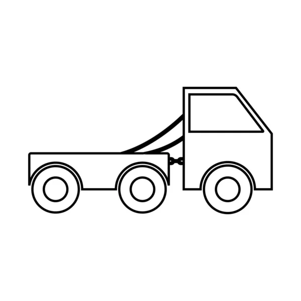 Ciężarówka Ikona Wektor Szablon Ilustracja Projekt Logo — Wektor stockowy