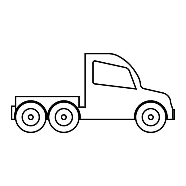 Caminhão Ícone Vetor Modelo Ilustração Logotipo Design — Vetor de Stock